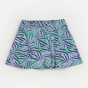 Tommy Bahama Skort Skirt Size M Blue Green Tropical Print Golf Tennis Pickleball